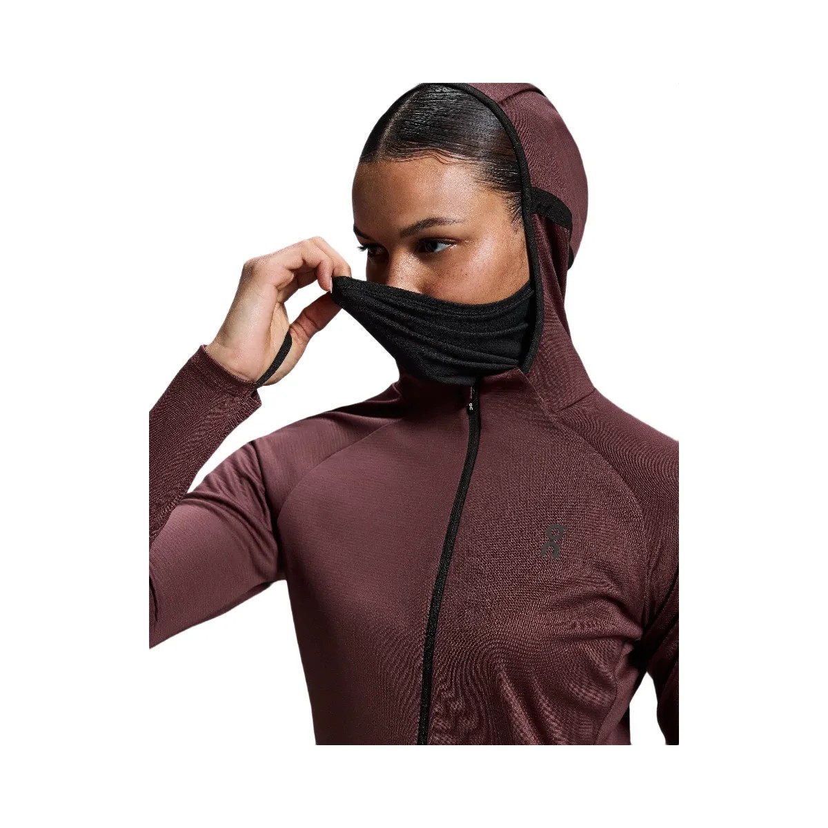 On Climate Zip Hoodie Mulberry - HypeFly India View 4