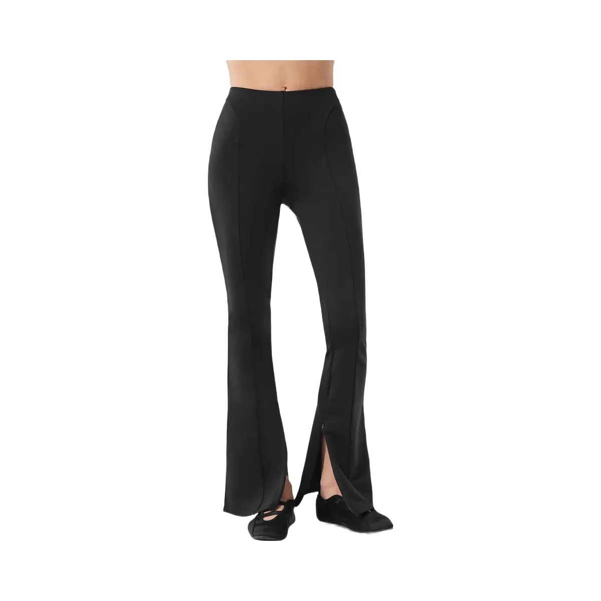 Alo Women's High-Waist Zip It Flare Legging - Black - HypeFly India View 5