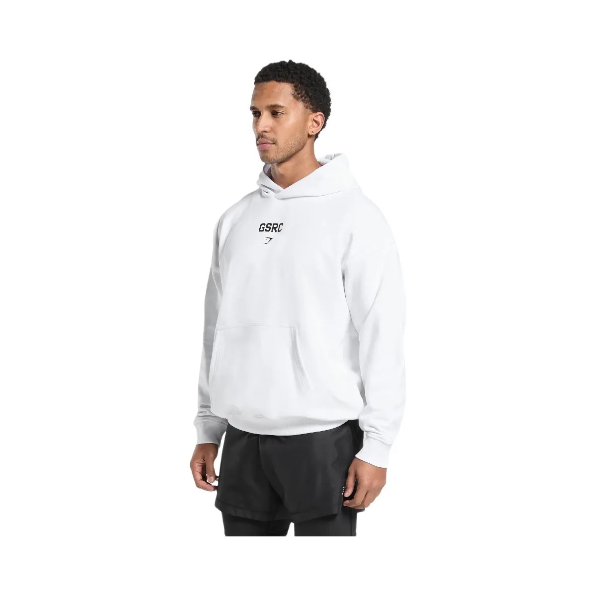 Gymshark GSRC Hoodie - White - HypeFly India View 2