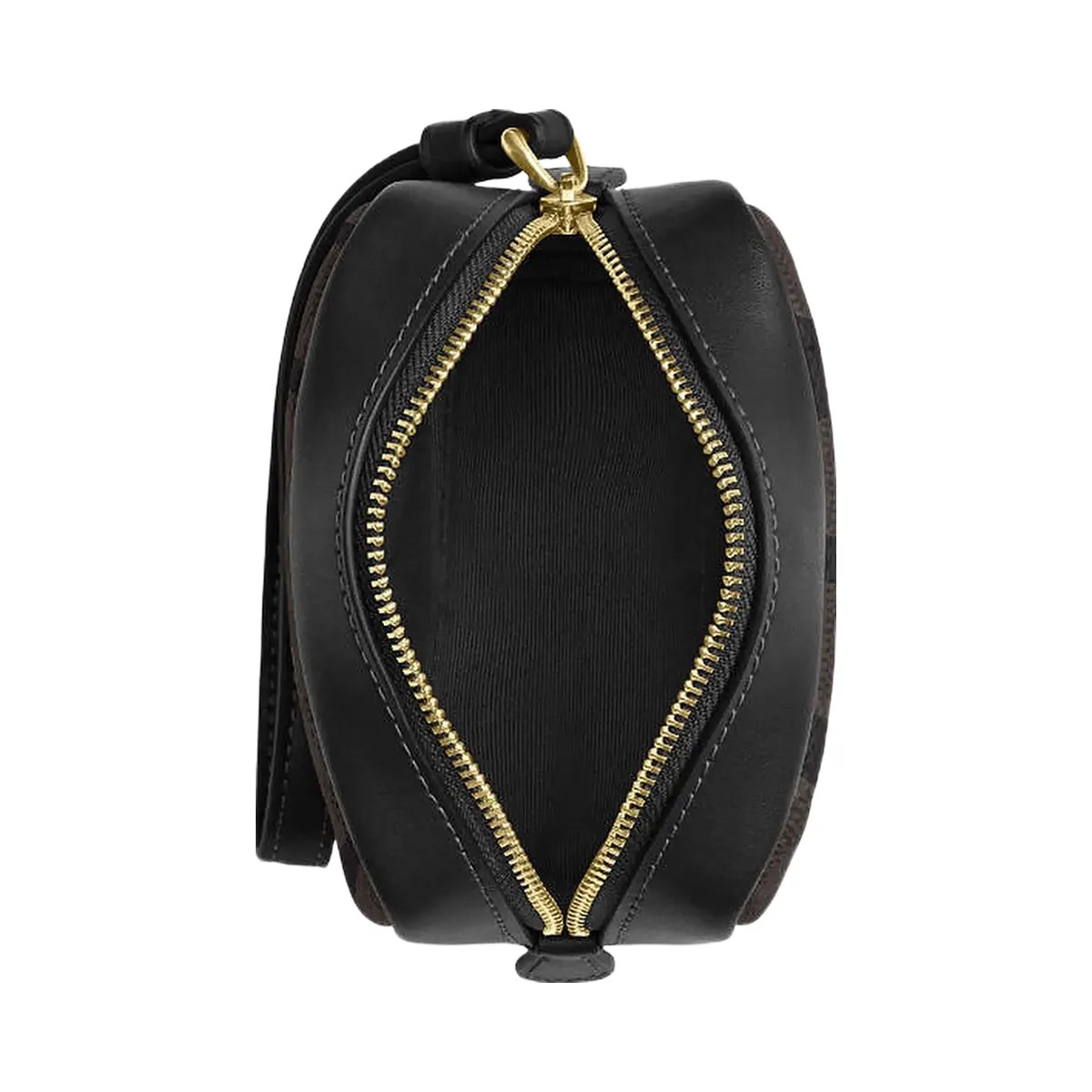 Coach Pouch Wristlet In Signature Canvas Signature Canvas-Gold-Walnut-Black - HypeFly India View 3