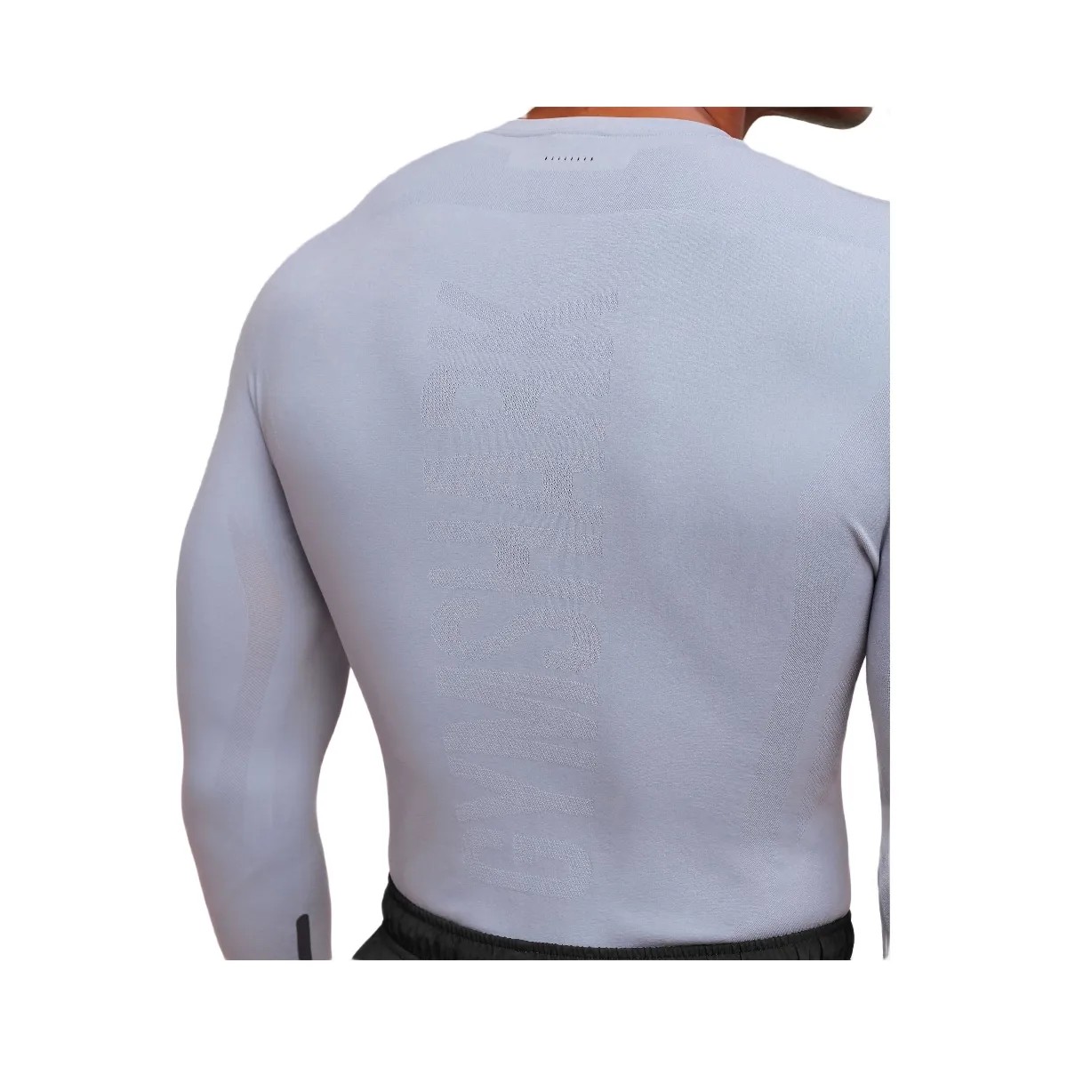 Gymshark everywear Warp Knit LS T-Shirt - Pale Blue - HypeFly India View 4