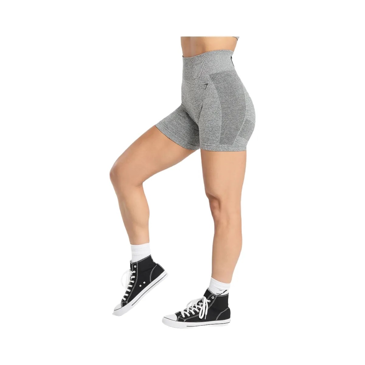 Gymshark Flex Shorts - Charcoal Grey Marl - HypeFly India View 6