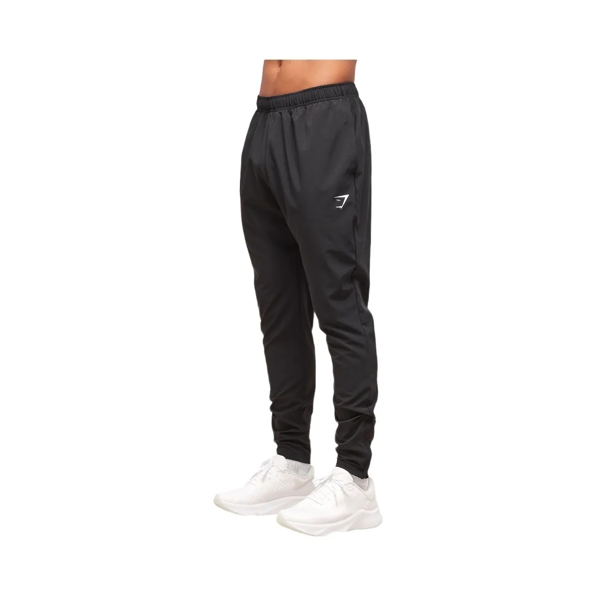 Gymshark Arrival Woven Tall Joggers - Black - HypeFly India View 2