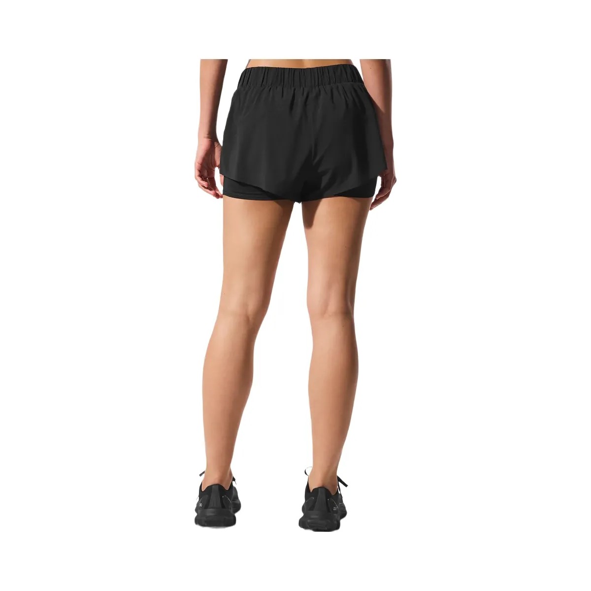 Alo Women's Sport Star Short - Black - HypeFly India View 3