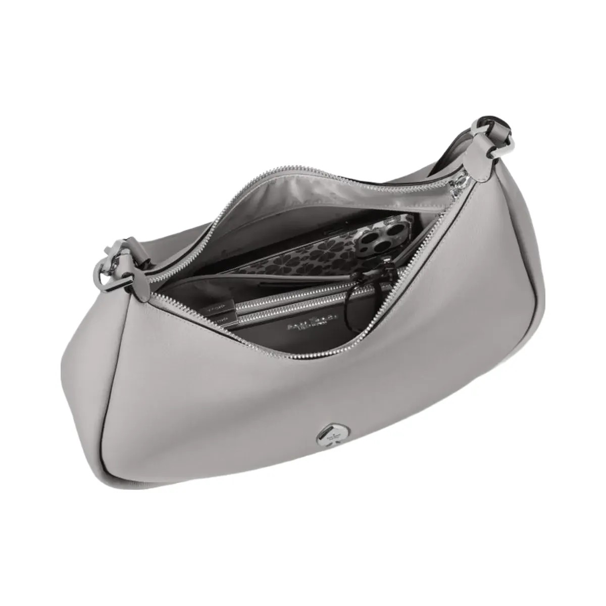 Kate Spade Kayla Large Shoulder Bag Mountain Grey - HypeFly India View 5