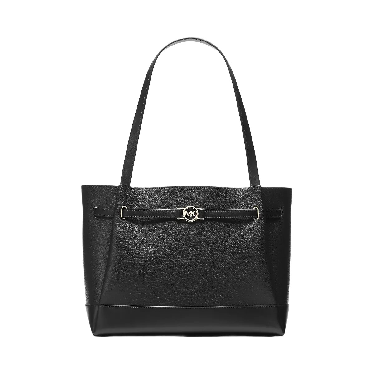 Michael Kors Reed Large Pebbled Leather Tote Bag Black - HypeFly India View 1