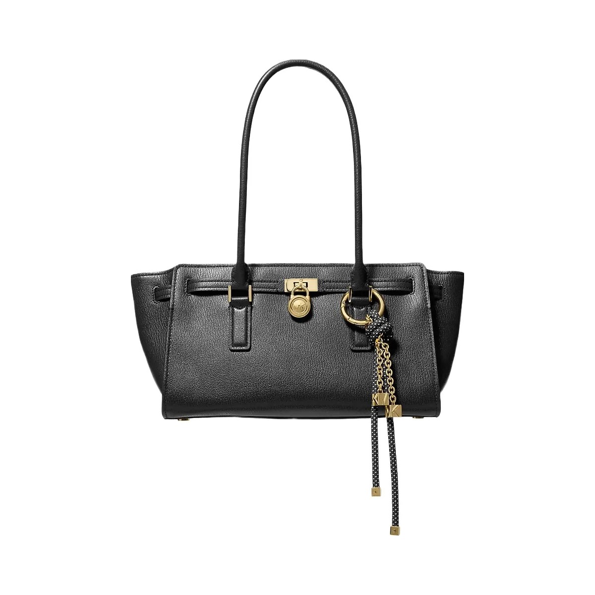 Michael Kors Hamilton Moderne Small Leather Satchel Black - HypeFly India View 1