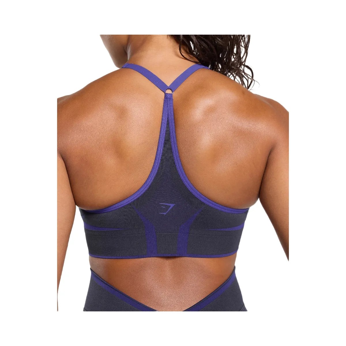 Gymshark Apex Lift Seamless Sports Bra - Heavy Blue/Cobalt Purple - HypeFly India View 5
