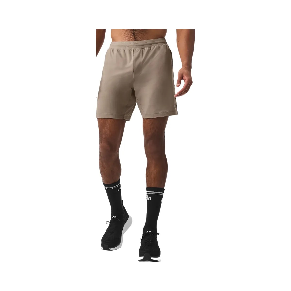 Alo Men's 7" Conquer React Performance Short - Gravel - HypeFly India View 1