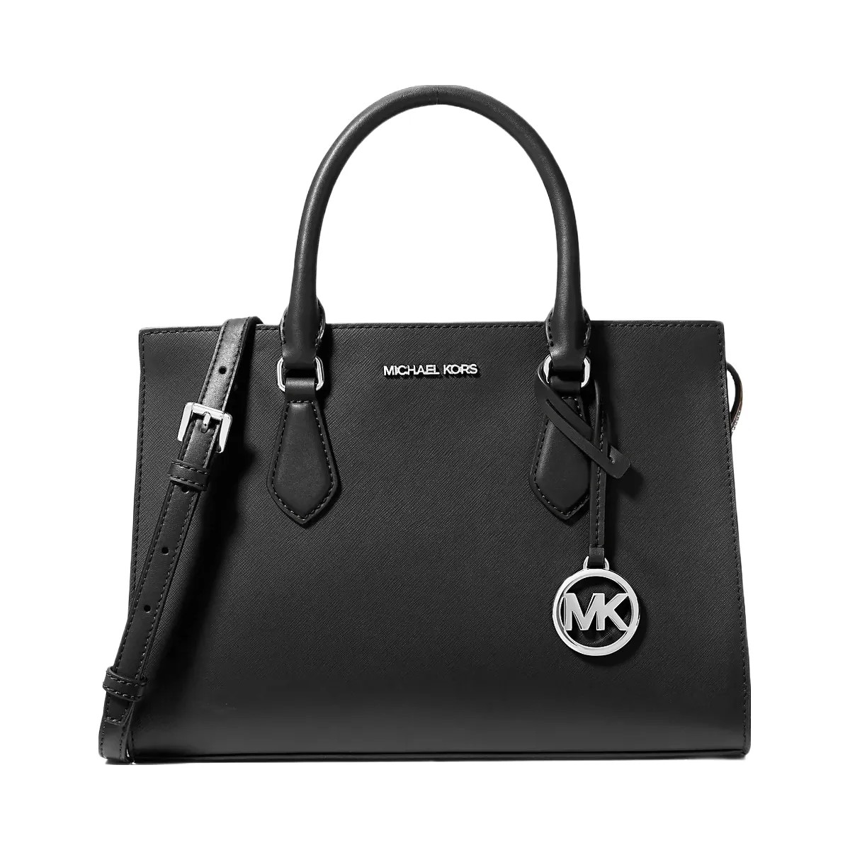 Michael Kors Sheila Medium Satchel Black - HypeFly India View 1