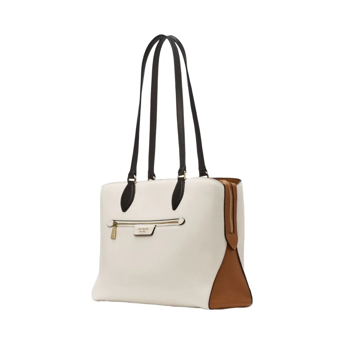 Kate Spade Hudson Colorblocked Work Tote Parchment Multi - HypeFly India View 3