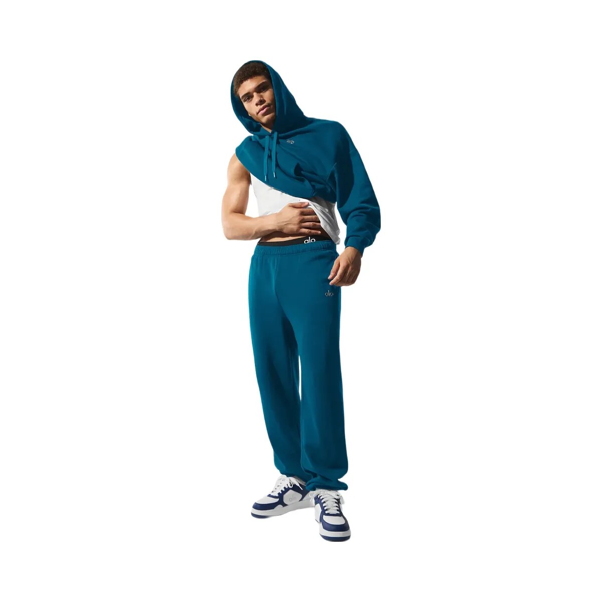 Alo Men's Accolade Sweatpant - Eclipse Blue - HypeFly India View 2