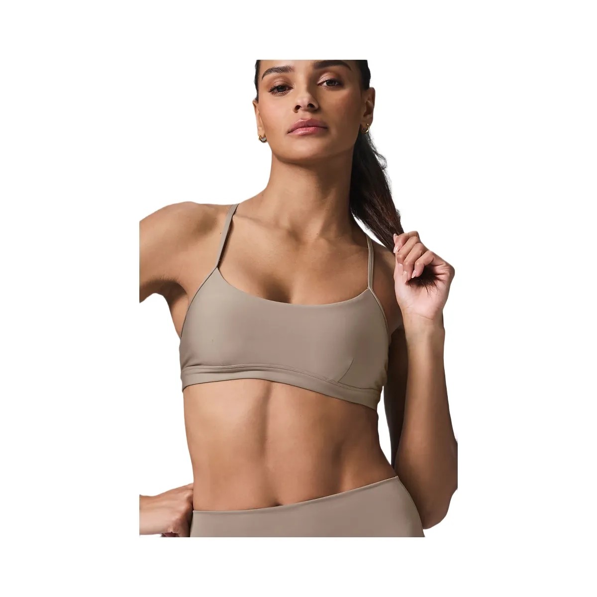 Alo Women's Airlift Intrigue Bra - Gravel - HypeFly India View 4