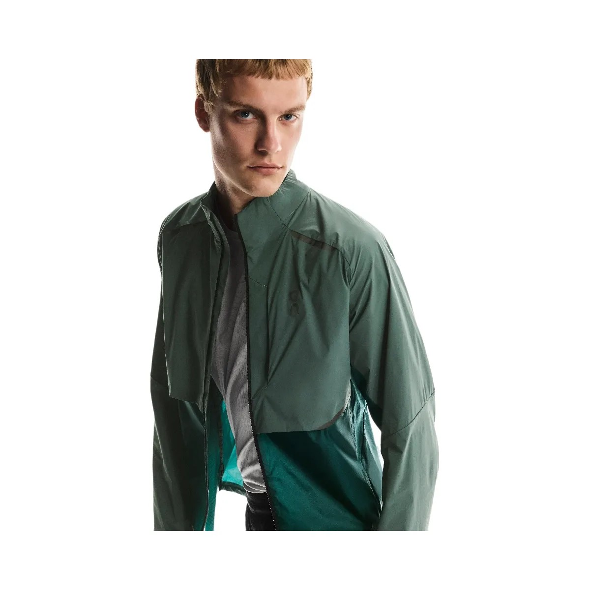 On Weather Jacket Spirulina | Olive - HypeFly India View 3