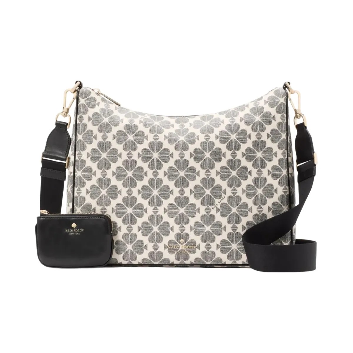 Kate Spade Flower Large Crossbody With Pouch Black Multi - HypeFly India View 1