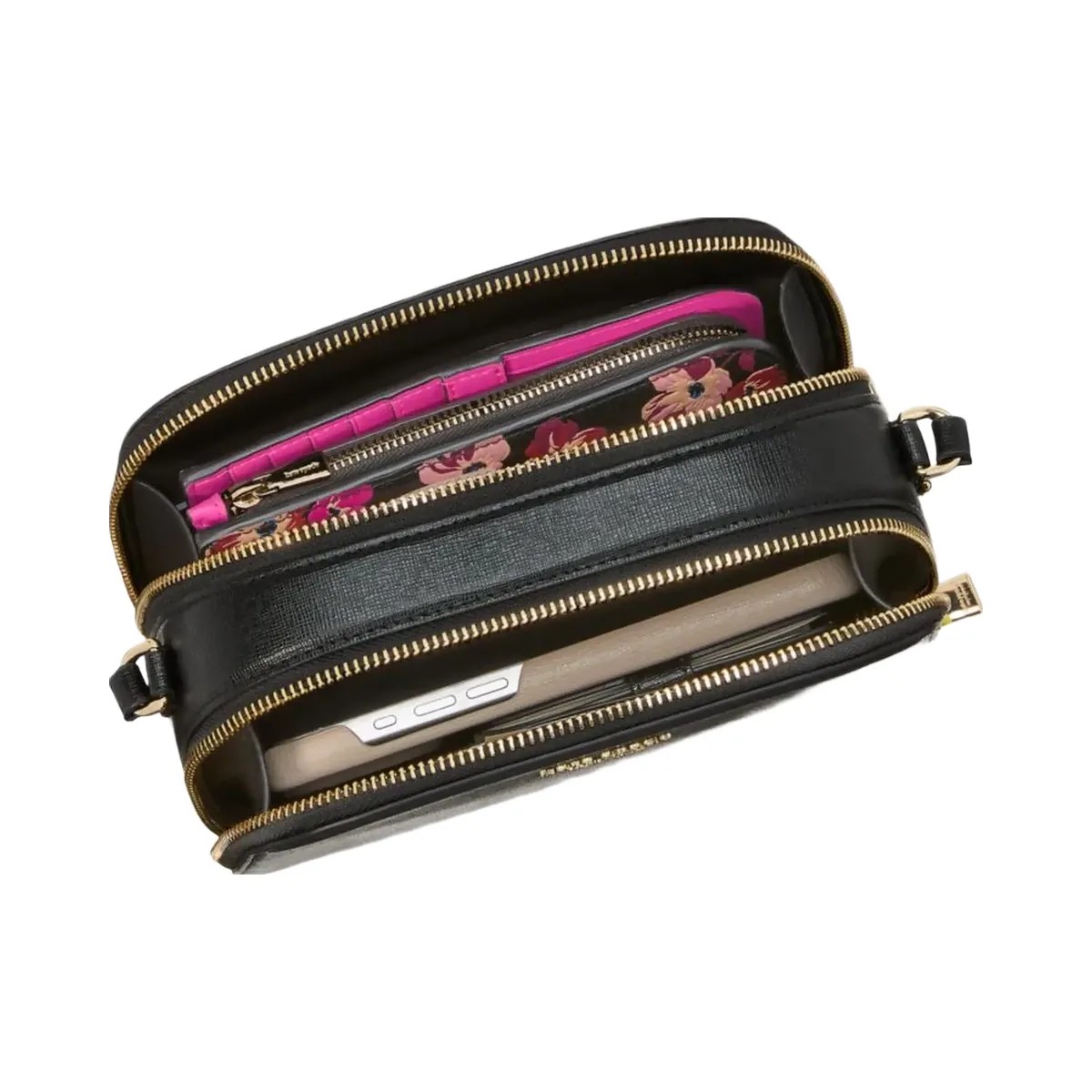 Kate Spade Devin Double Zip Dome Crossbody Stone Path - HypeFly India View 6