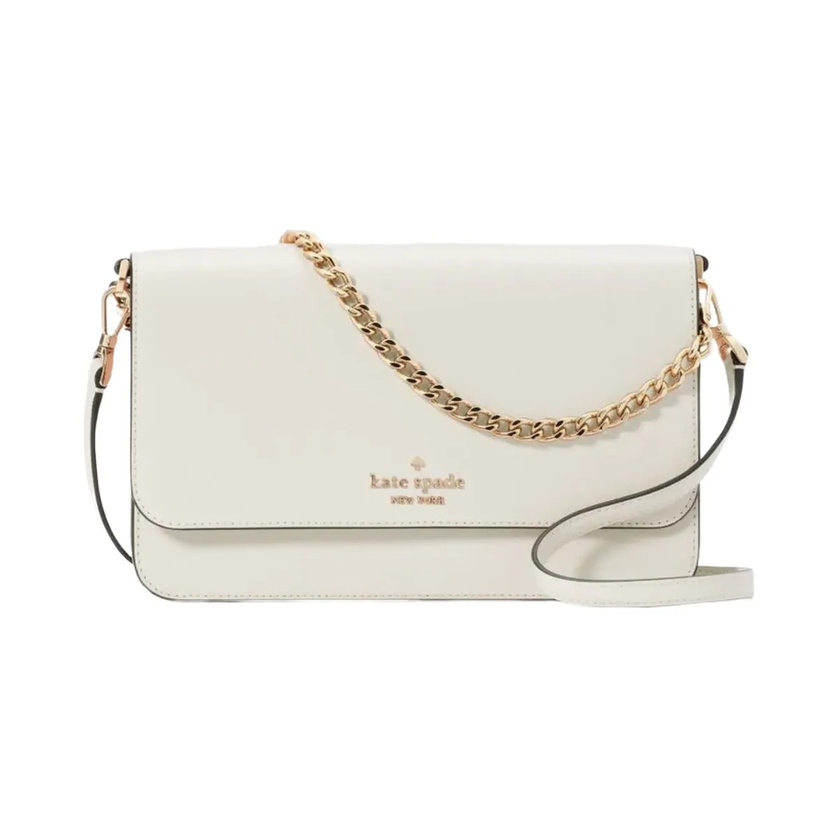 Kate Spade Madison Willow Medium Flap Convertible Crossbody Purse Meringue - HypeFly India View 1