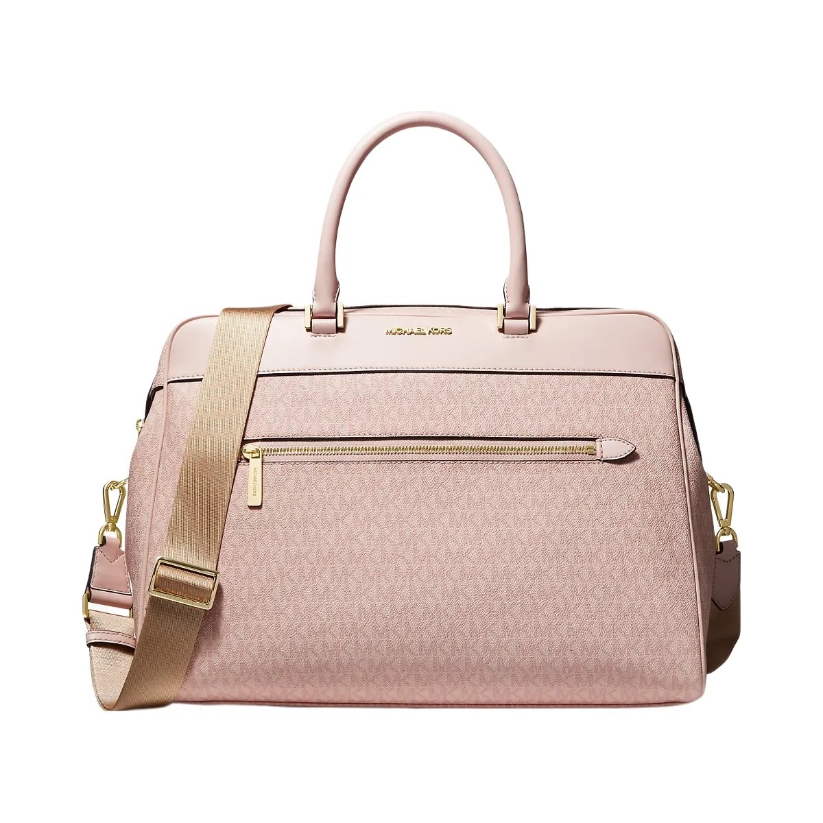 Michael Kors Large Logo Weekender Bag Dark Powder Blush - HypeFly India View 1