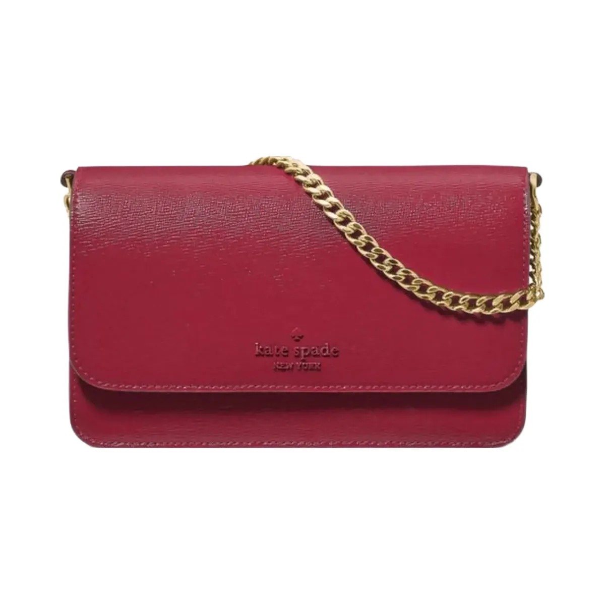 Kate Spade Madison Willow Mini Flap Crossbody Red Jam - HypeFly India View 1