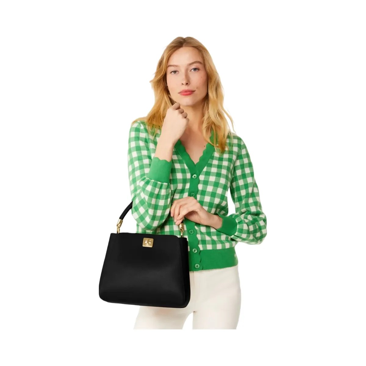 Kate Spade Phoebe Medium Top Handle Satchel Black - HypeFly India View 2