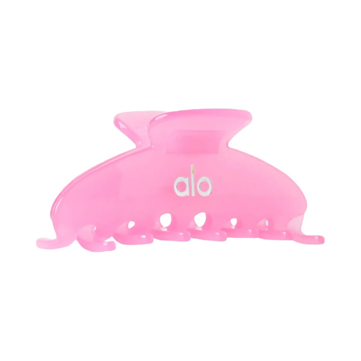 Alo 90's Claw Clip - Candy Heart Pink Clear - HypeFly India View 1