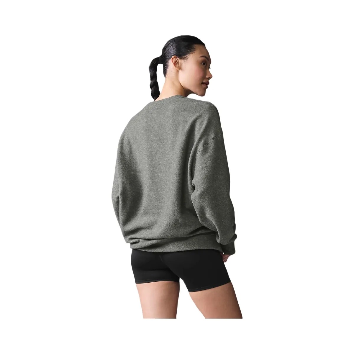 Alo Women's Triumph Restore Crew Neck Sweatshirt - Grey Triblend - HypeFly India View 3