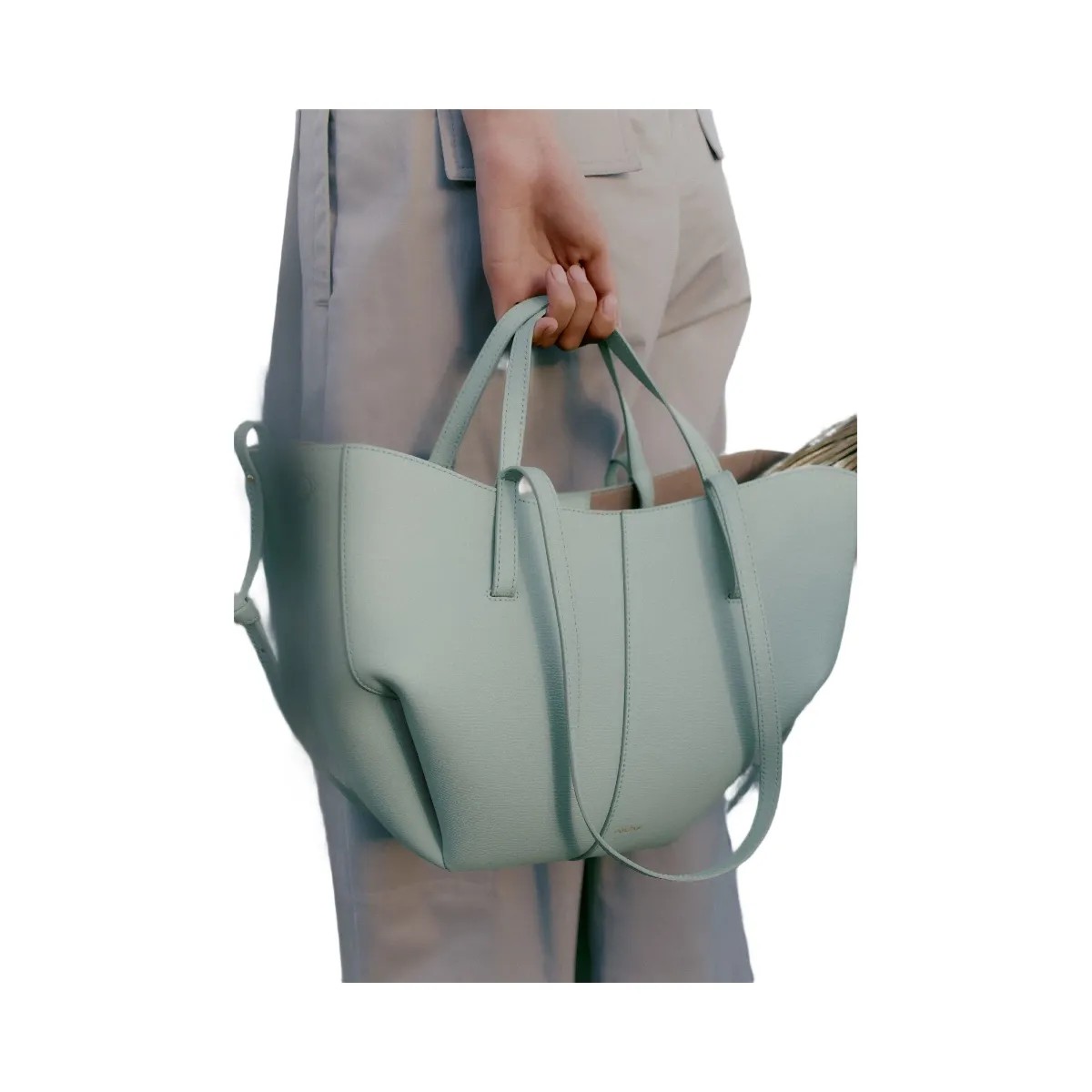 Polene Cyme Mini Textured Sea Foam - HypeFly India View 5