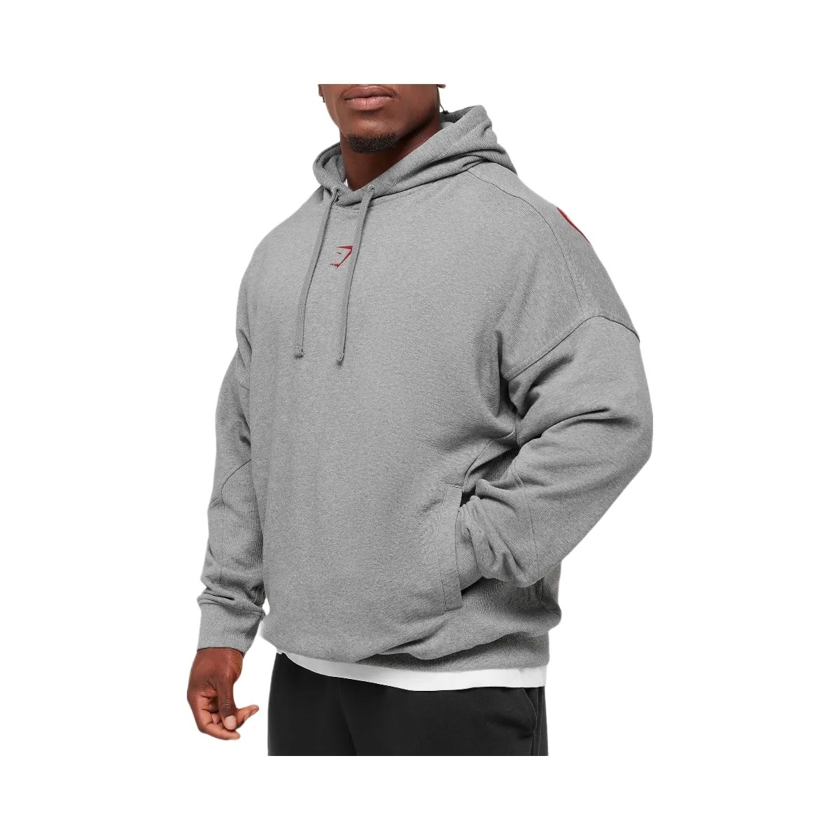 Gymshark Power Hoodie - Charcoal Core Marl - HypeFly India View 4