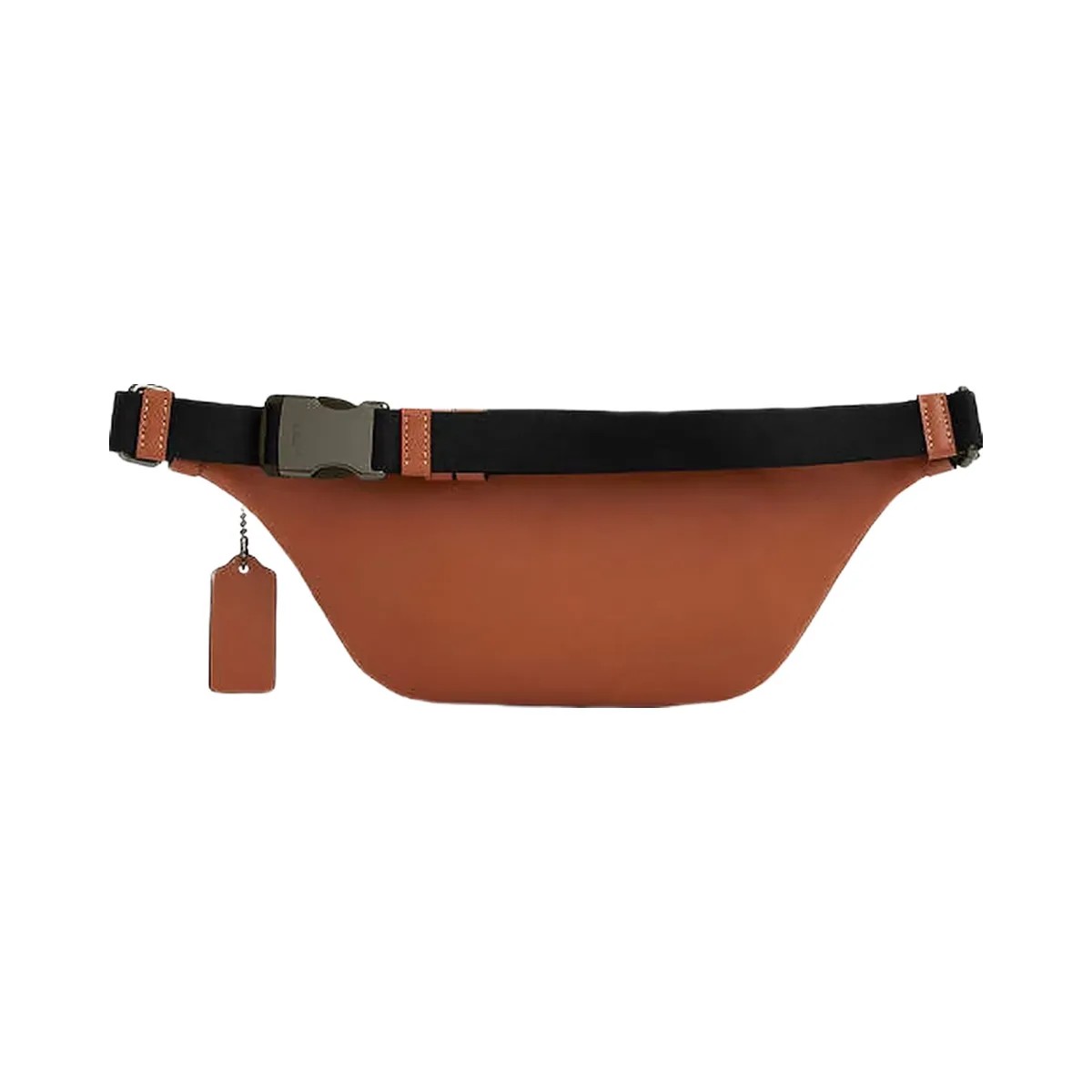 Coach Warren Mini Belt Bag Smooth Leather-Gunmetal-Tan - HypeFly India View 3