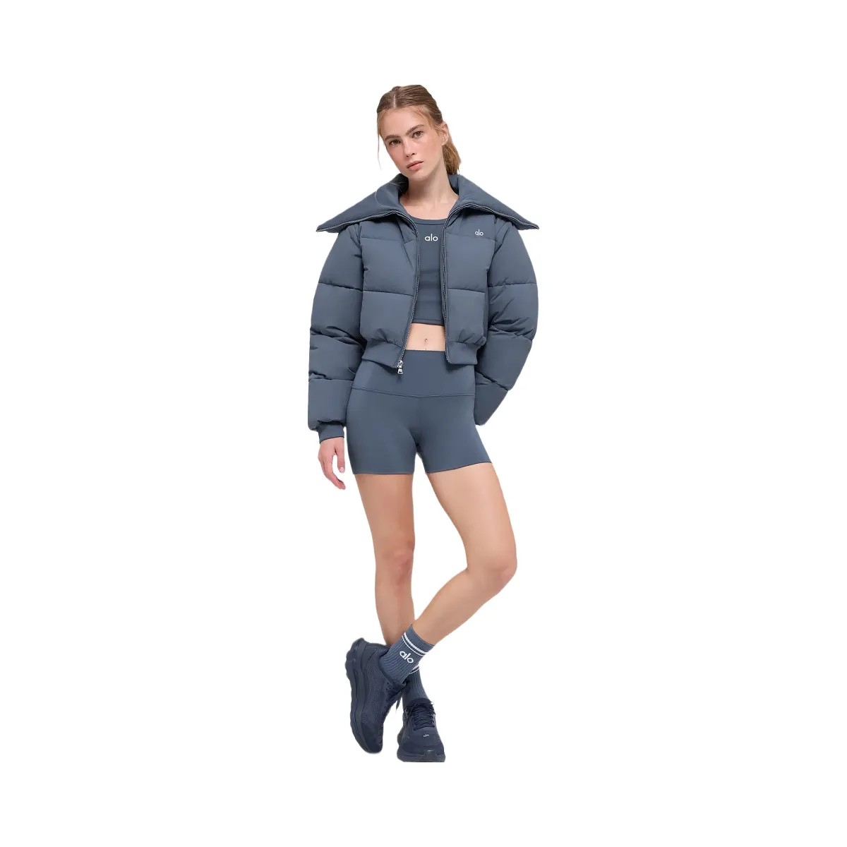 Alo Women's Captivate Puffer - Bluestone - HypeFly India View 4