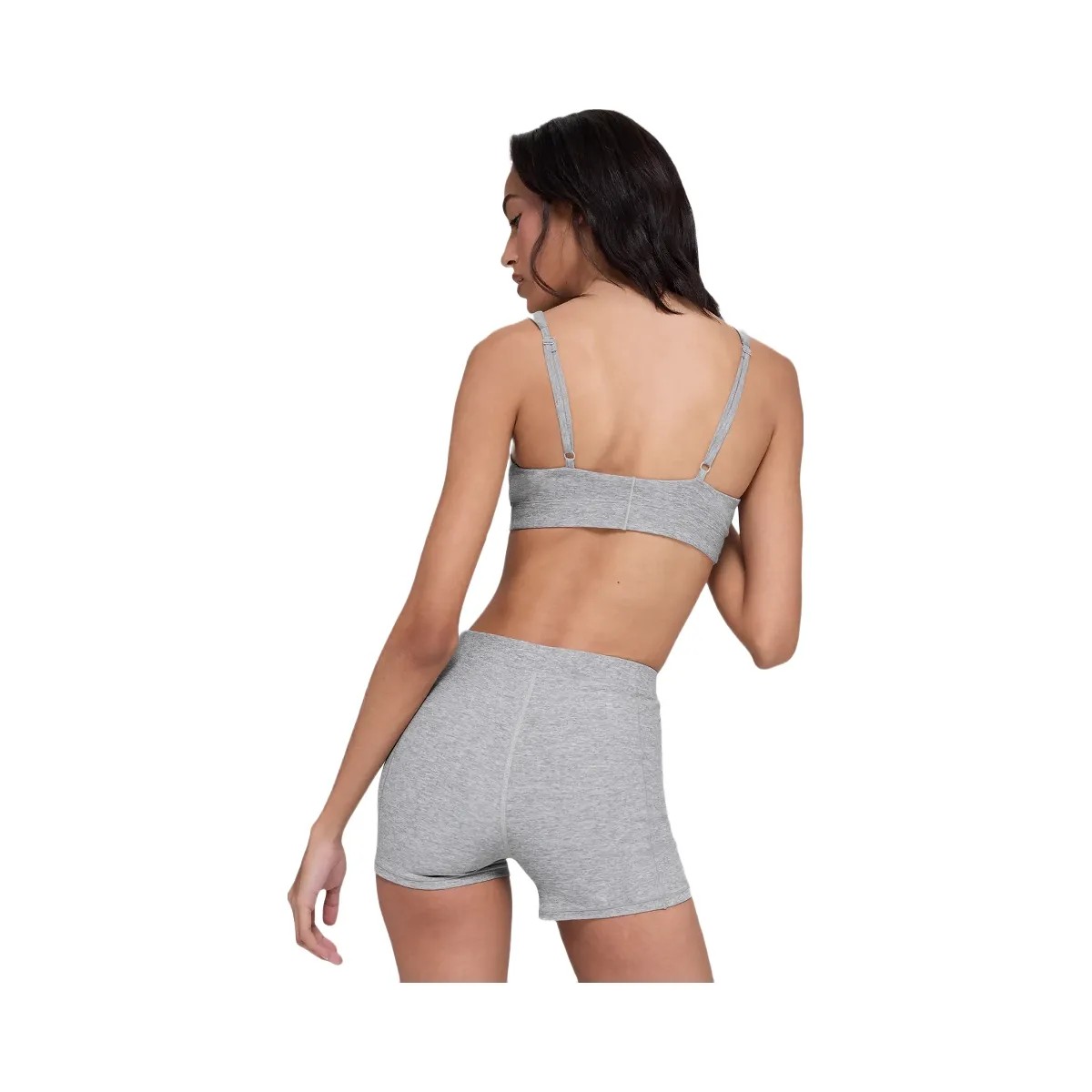 Alo Women's soft Sincere Bra - Athletic Heather Grey - HypeFly India View 2