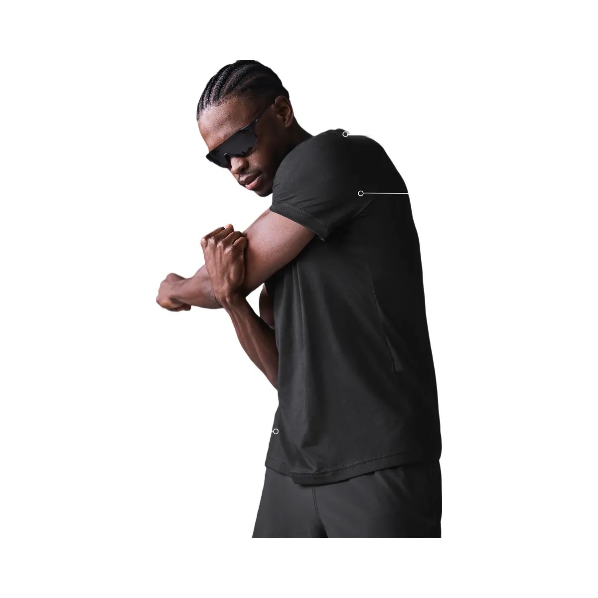 Alo Men's Triumph Tee - Black - HypeFly India View 2