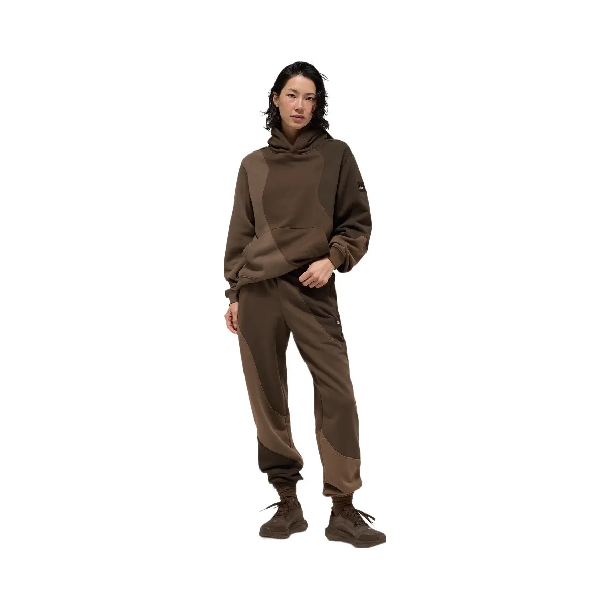 Alo Women's Make Waves Hoodie - Espresso Tonal - HypeFly India View 4