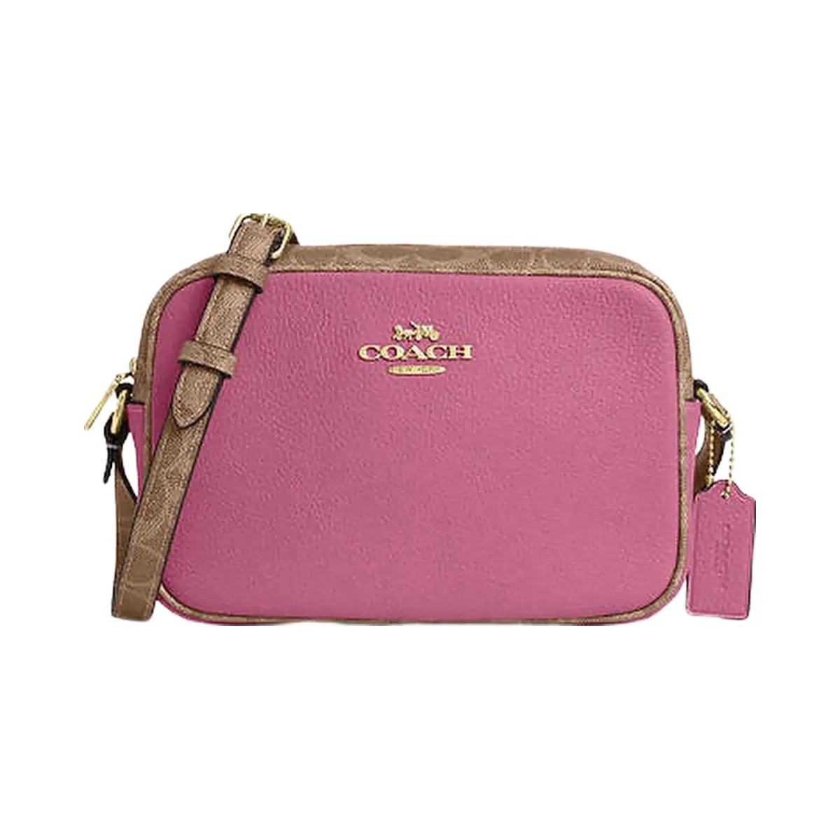 Coach Jamie Camera Bag In Signature Canvas Im-Pink-Tan - HypeFly India View 1