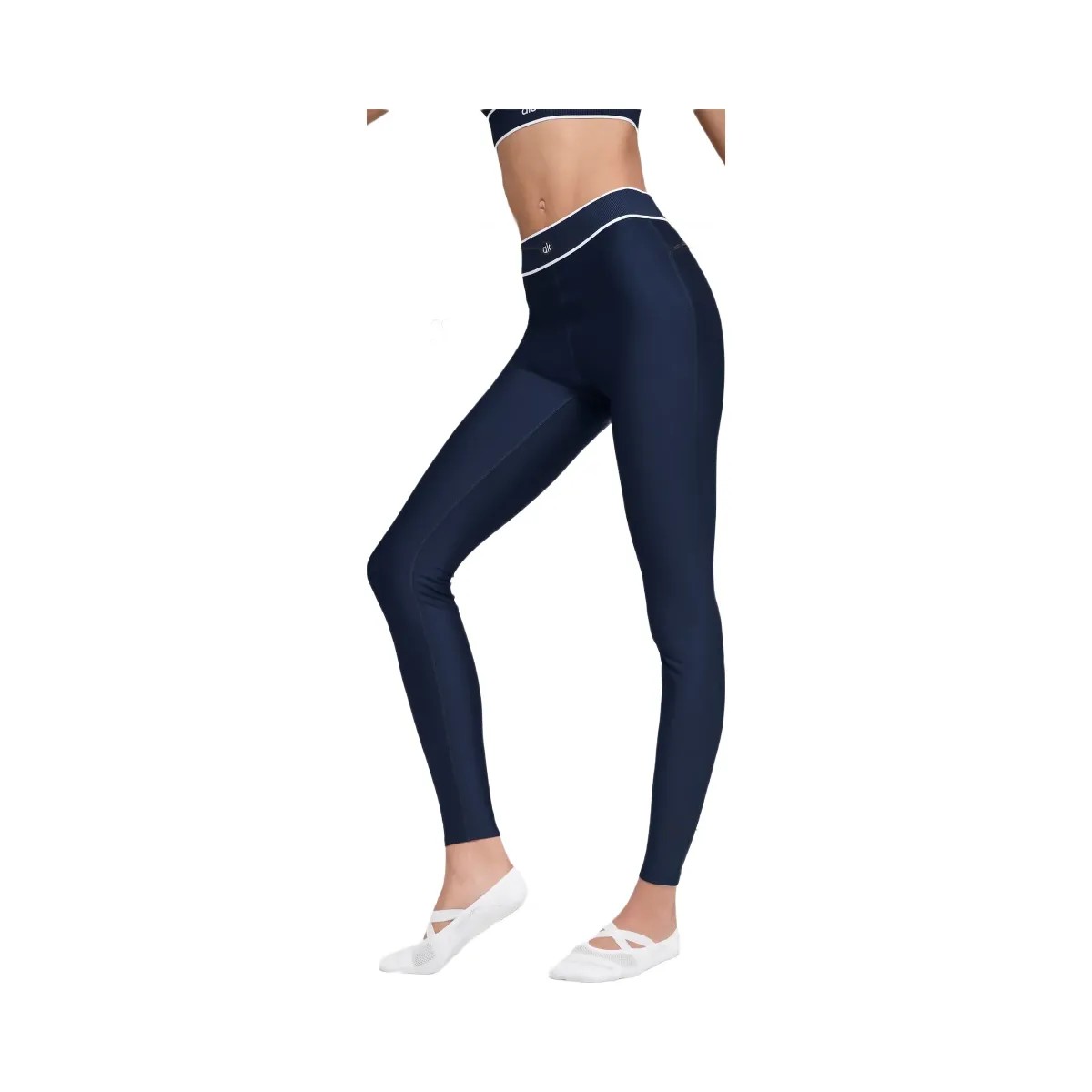 Alo Women's Airlift High-Waist Alignment Legging - Navy/White - HypeFly India View 1