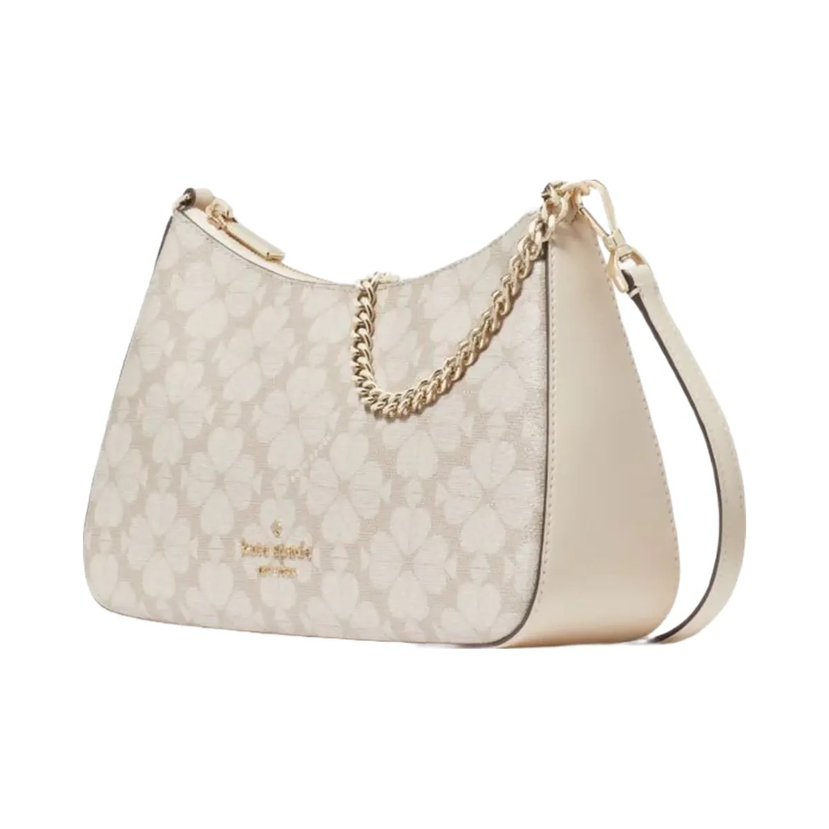 Kate Spade Signature Spade Flower Medium Convertible Crossbody Dark Beige Multi - HypeFly India View 3