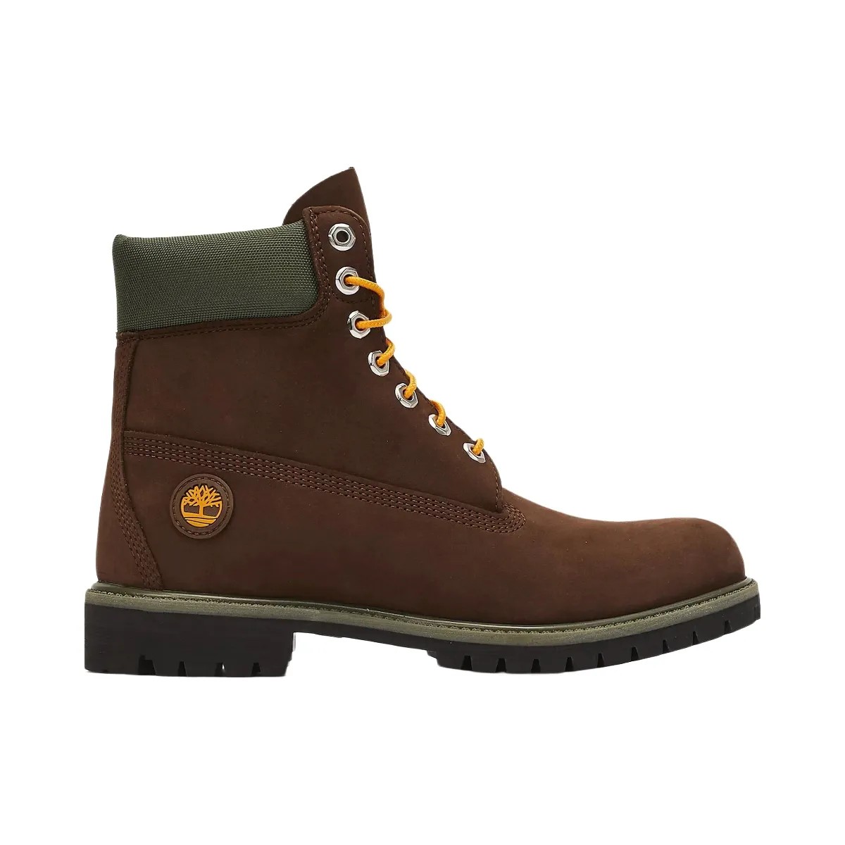 Timberland 6" Premium Waterproof Boot Dark Brown Green - HypeFly India View 1