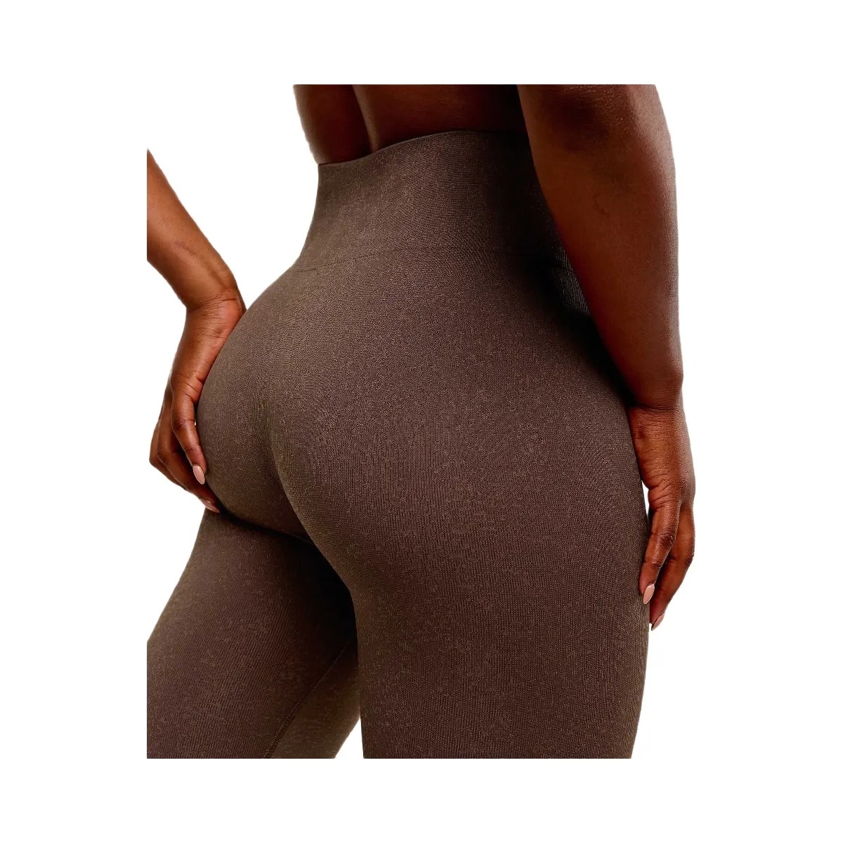 Gymshark Adapt Fleck Seamless Leggings - Soft Brown/Chestnut Pink - HypeFly India View 4