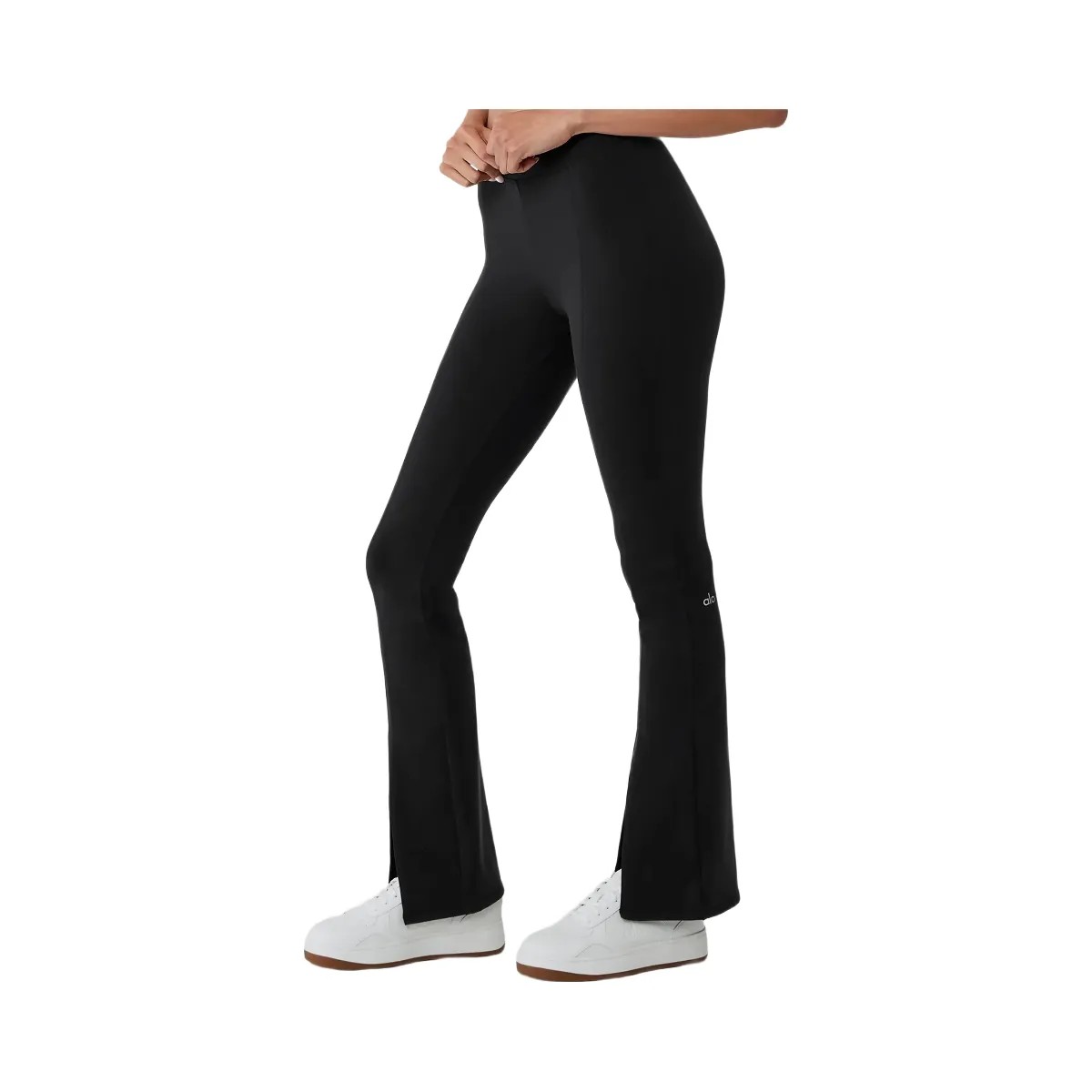 Alo Women's Airbrush High-Waist Flutter Legging - Black - HypeFly India View 1