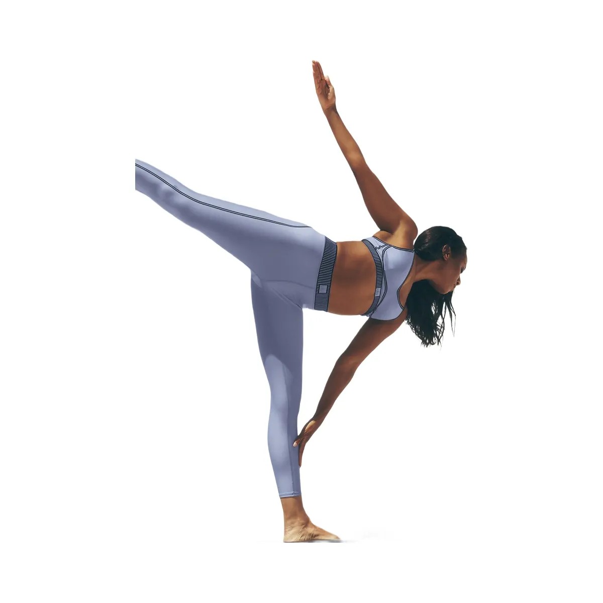 Alo Women's Airlift High-Waist 7/8 Line Up Legging - Winter Frost - HypeFly India View 6