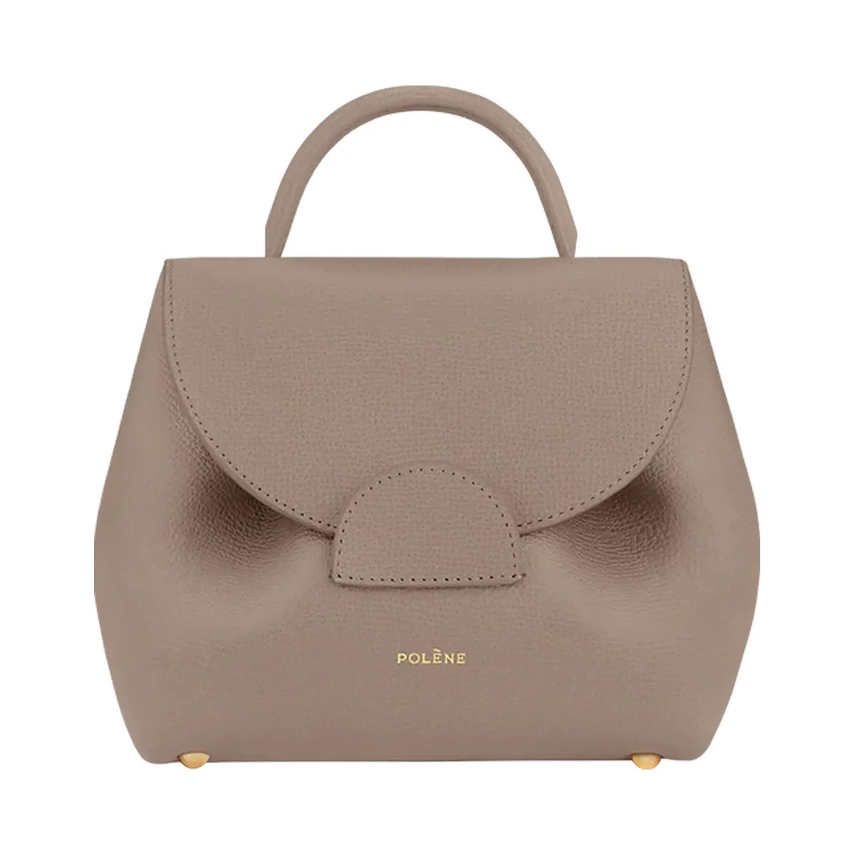 Polene Numero Un Nano Textured Taupe - HypeFly India View 1
