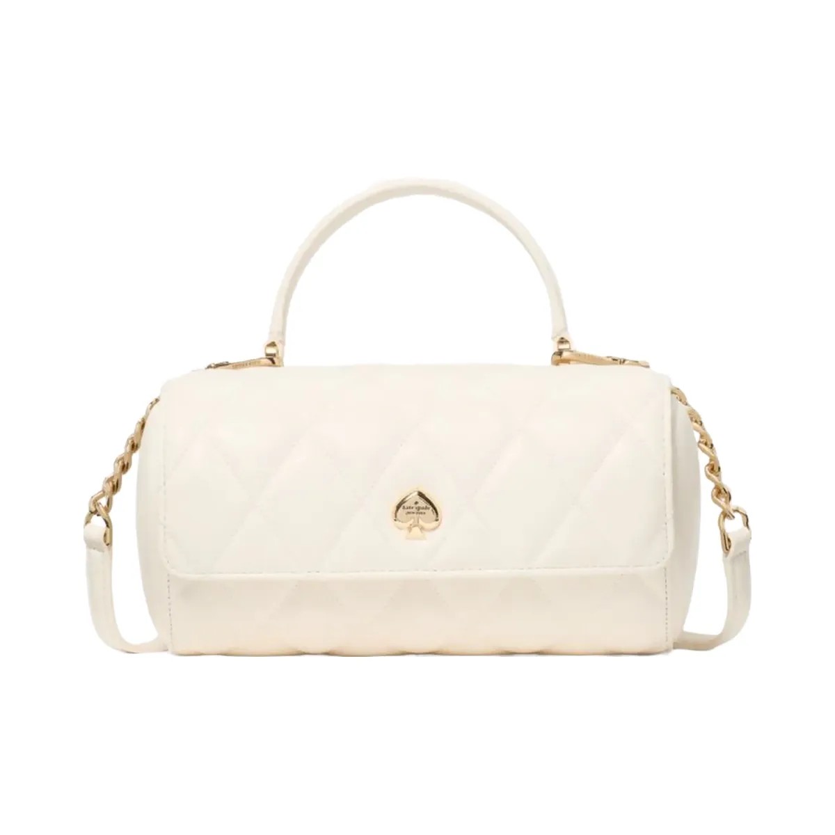 Kate Spade Heart Barrel Quilted Crossbody Meringue - HypeFly India View 1