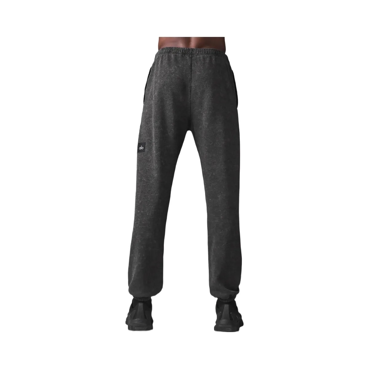 Alo Men's Chill Vintage Wash Sweatpant - Black Wash - HypeFly India View 3