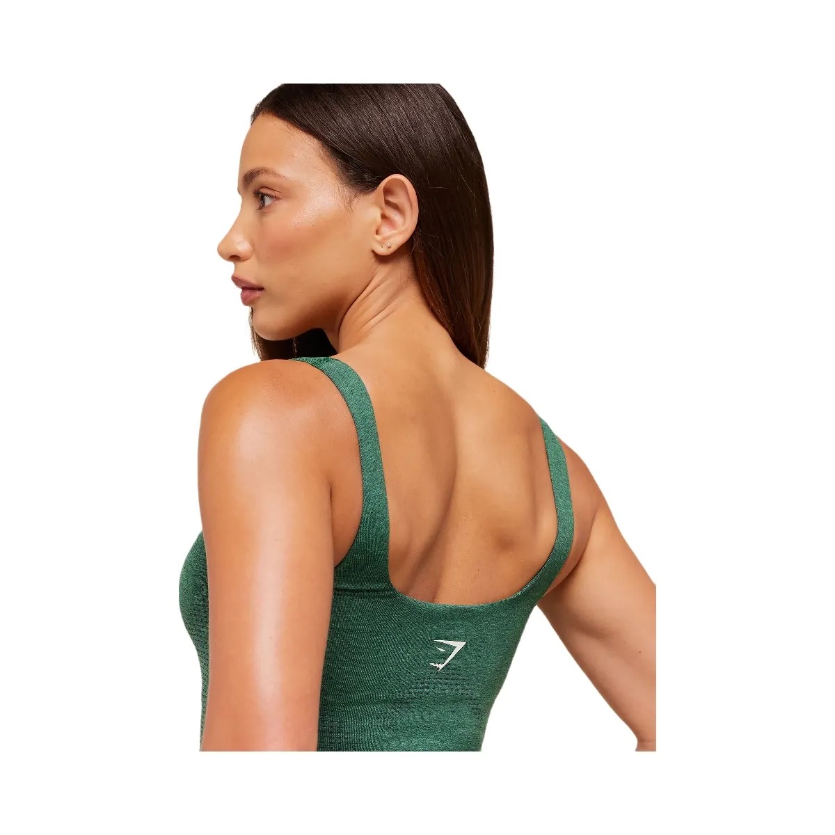 Gymshark Vital Tank With Shelf - GS Lift Green/ Marl - HypeFly India View 5