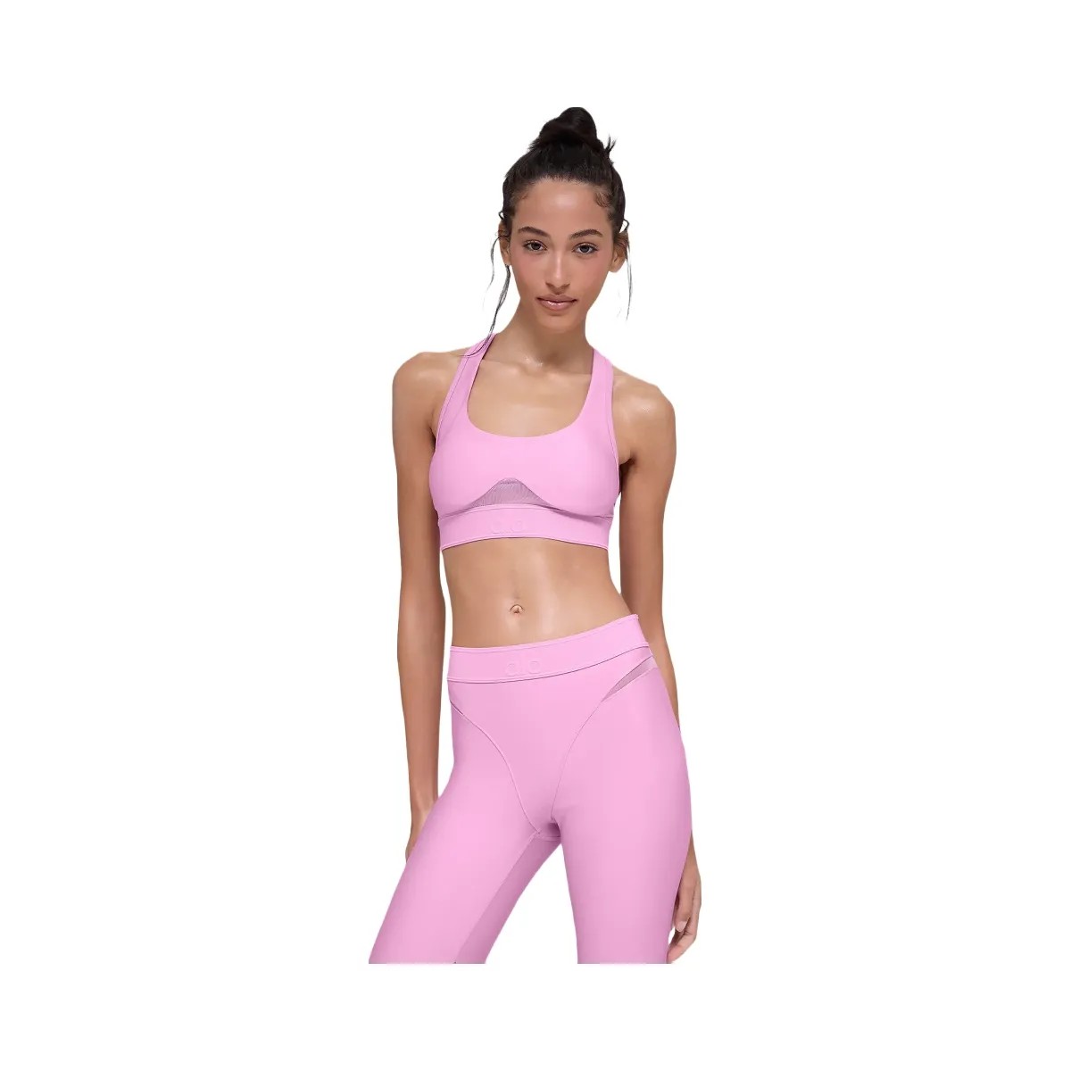 Alo Women's Airlift Rebel Bra - Candy Heart Pink - HypeFly India View 1