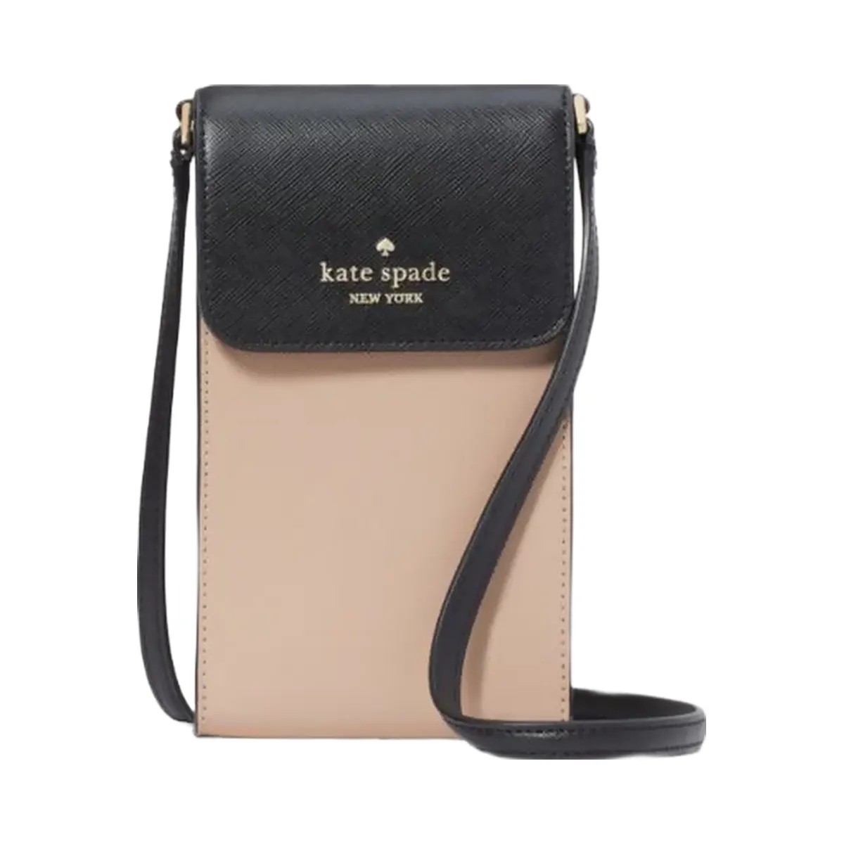 Kate Spade Madison North South Flap Phone Crossbody Toasted Hazelnut Multi - HypeFly India View 1