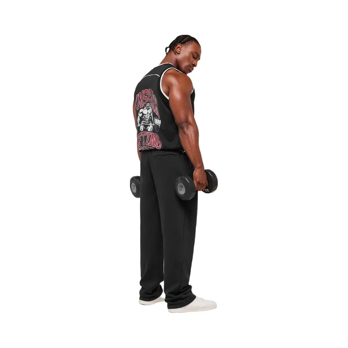 Gymshark Graphic Basketball Mesh Tank - Black - HypeFly India View 6