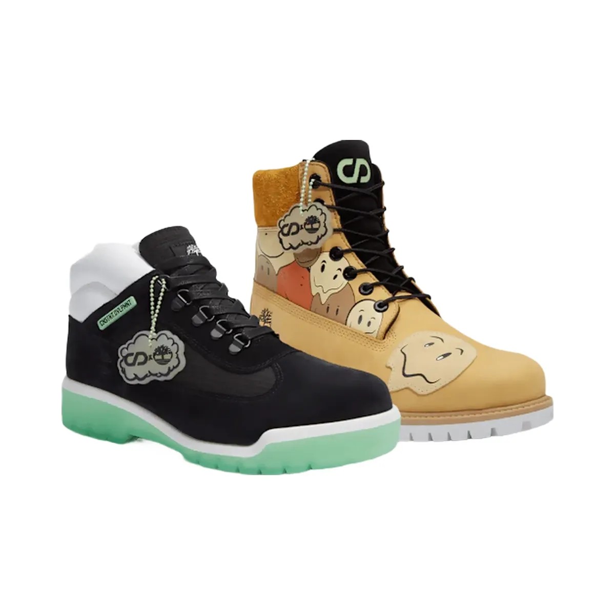 Timberland Cnstnt: Dvlpmnt Waterproof Field Boot Black Suede/Green Men'S - HypeFly India View 2