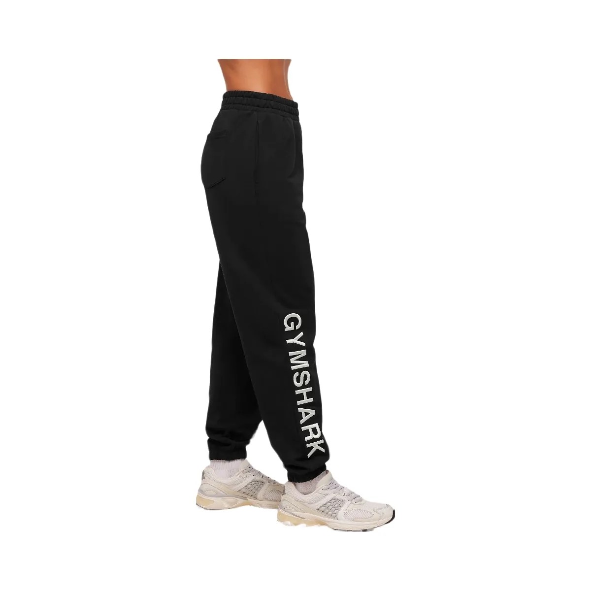 Gymshark Embroidered Logo Joggers - Black - HypeFly India View 3