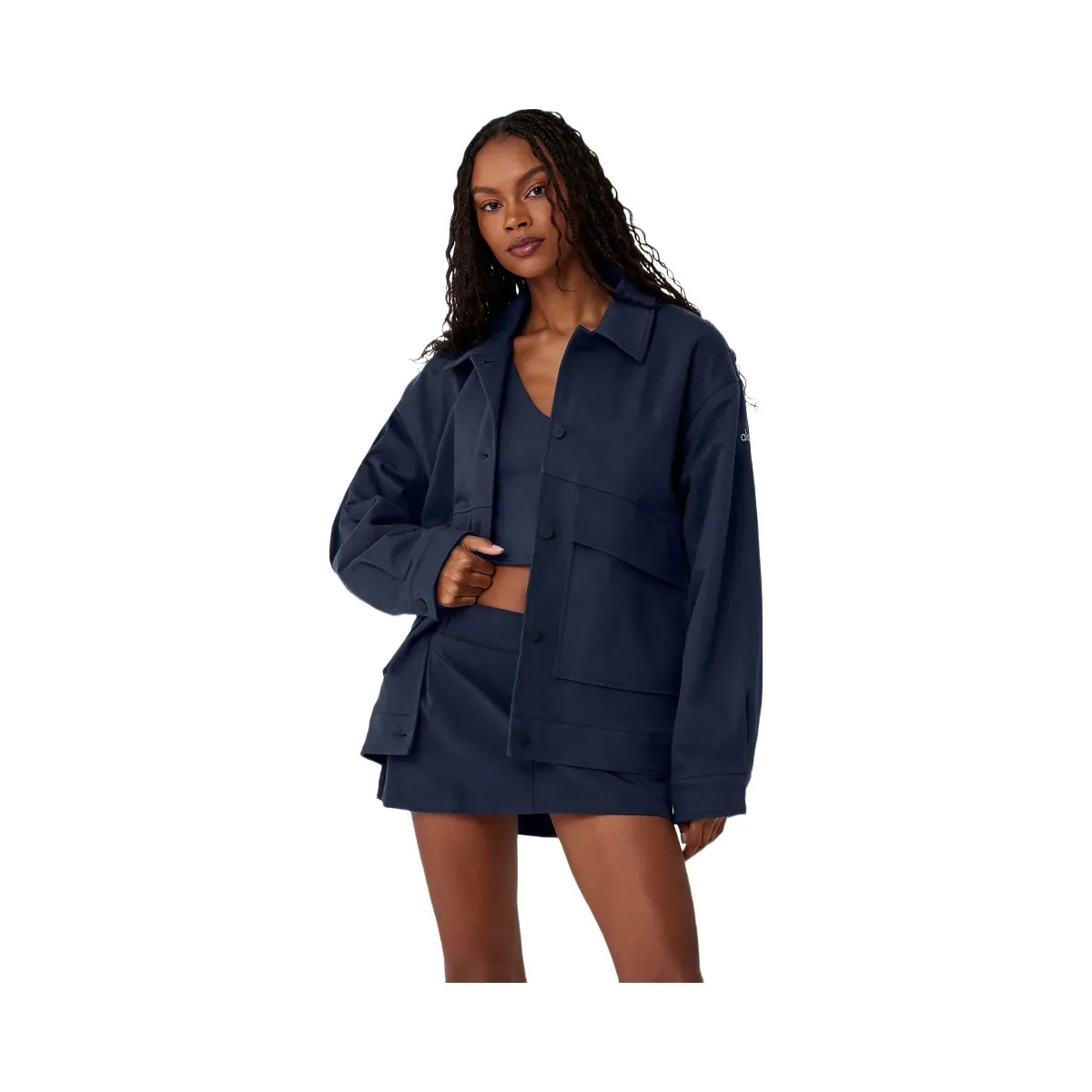 Alo Women's Unisex One Up Jacket - Navy - HypeFly India View 4